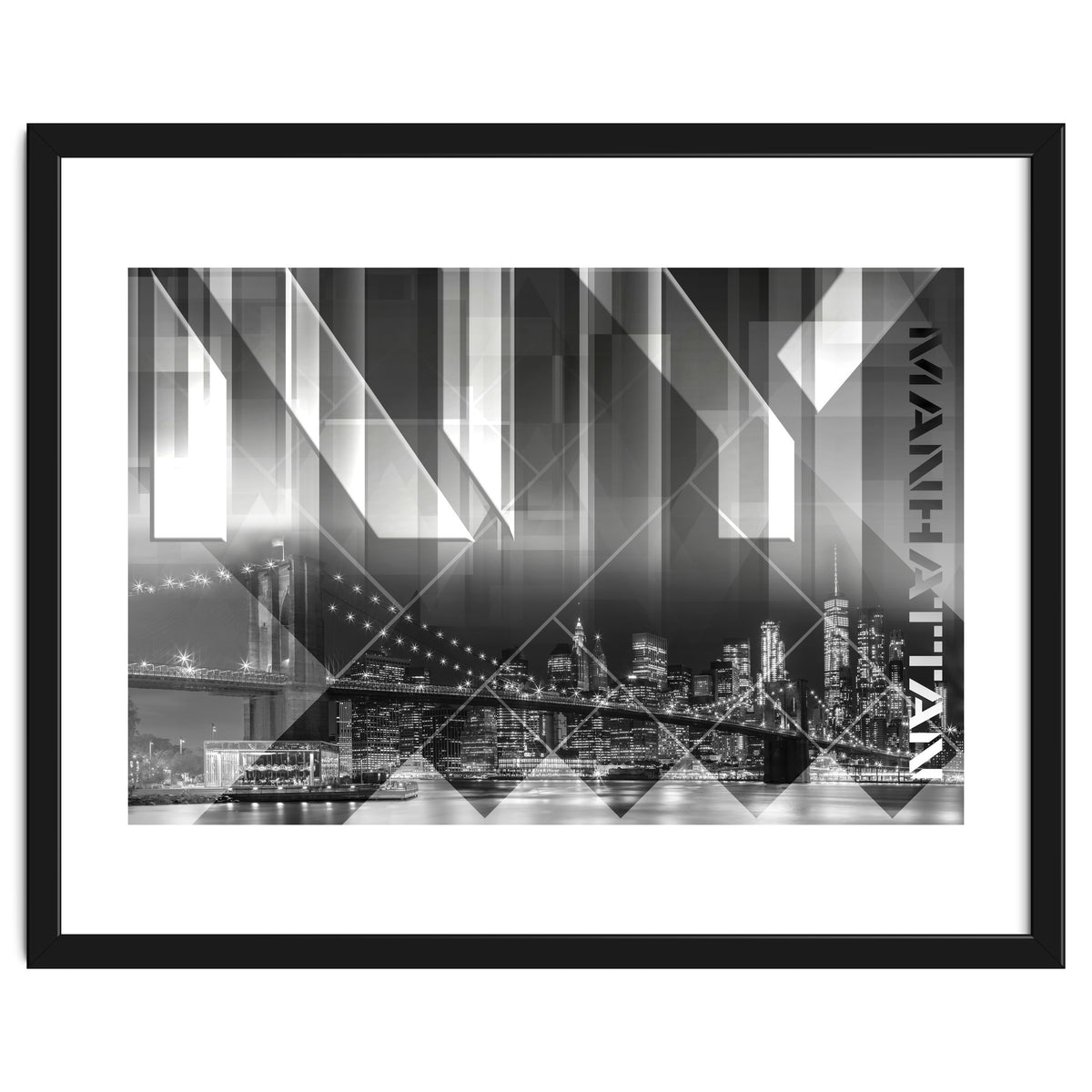 Modern Art BROOKLYN BRIDGE & SKYLINE
