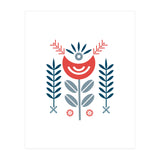 Scandi Folk Flower Pattern (Print Only) thumbnail