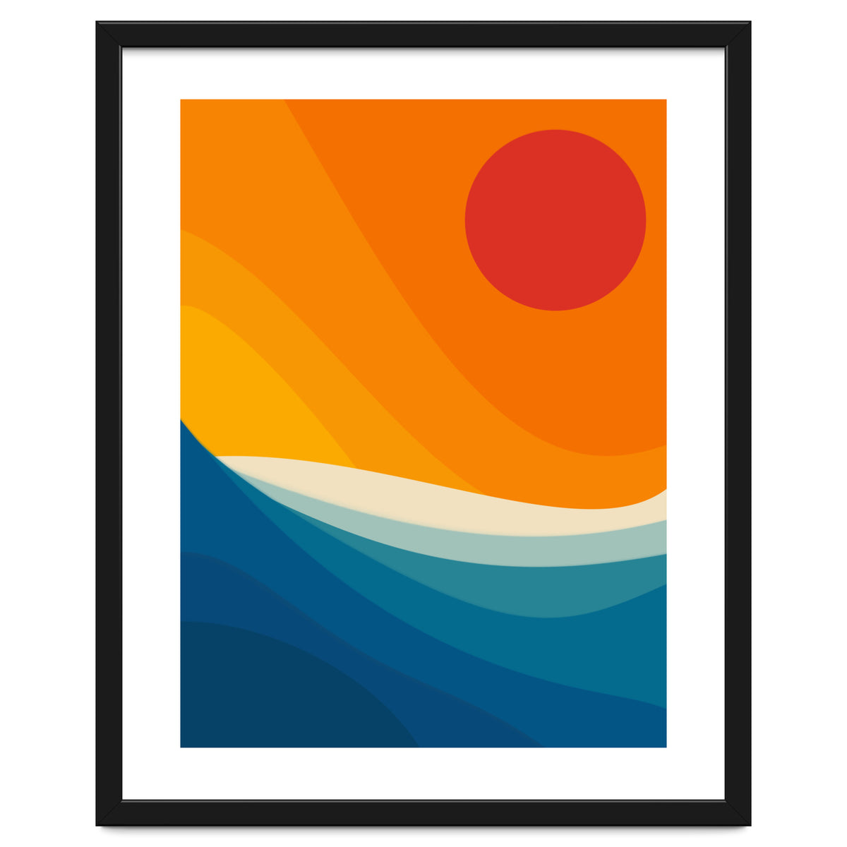 Abstract landscape art