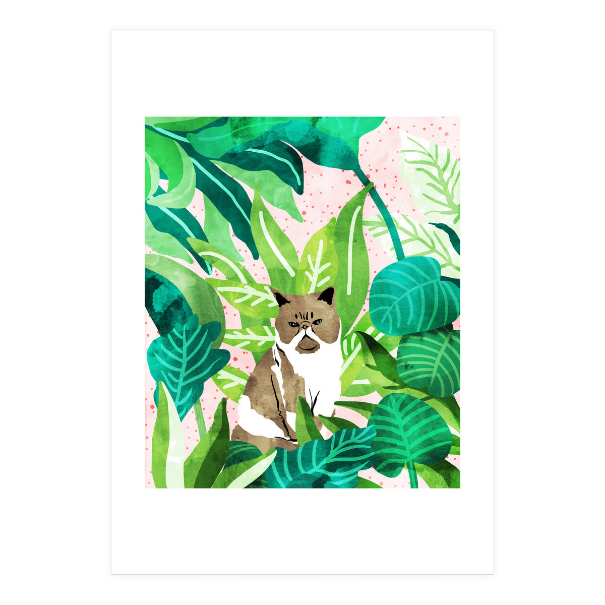 Tropical Glam Cat (Print Only)