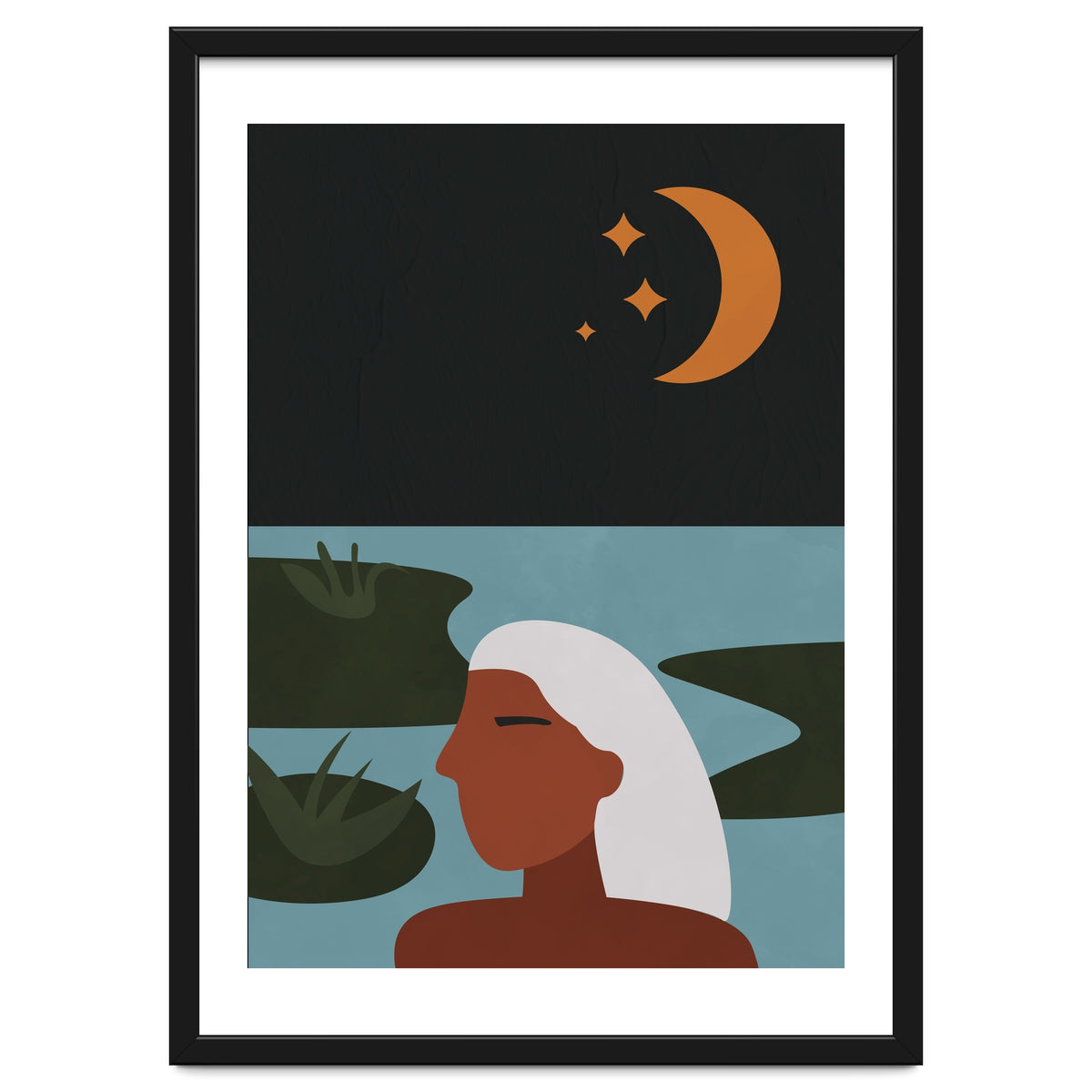 Boho Style Woman At The Lake