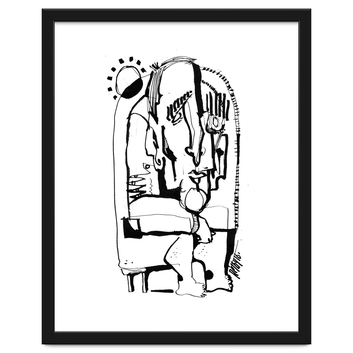 Freezing in Sunlight - b&w