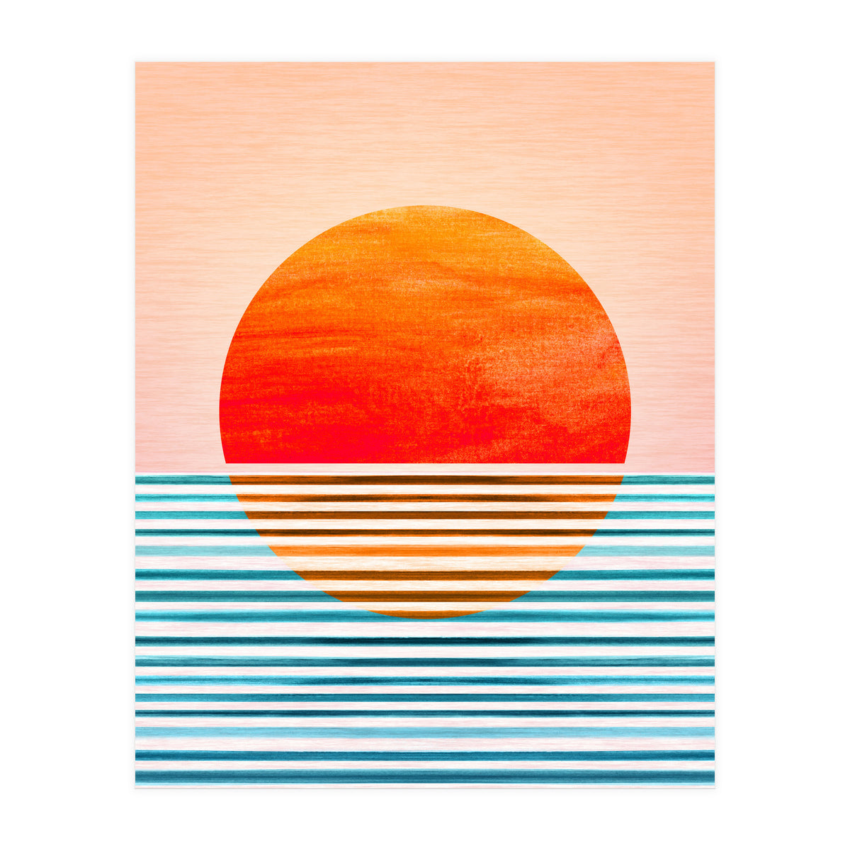 Geometric Minimalist Sunset (Print Only)
