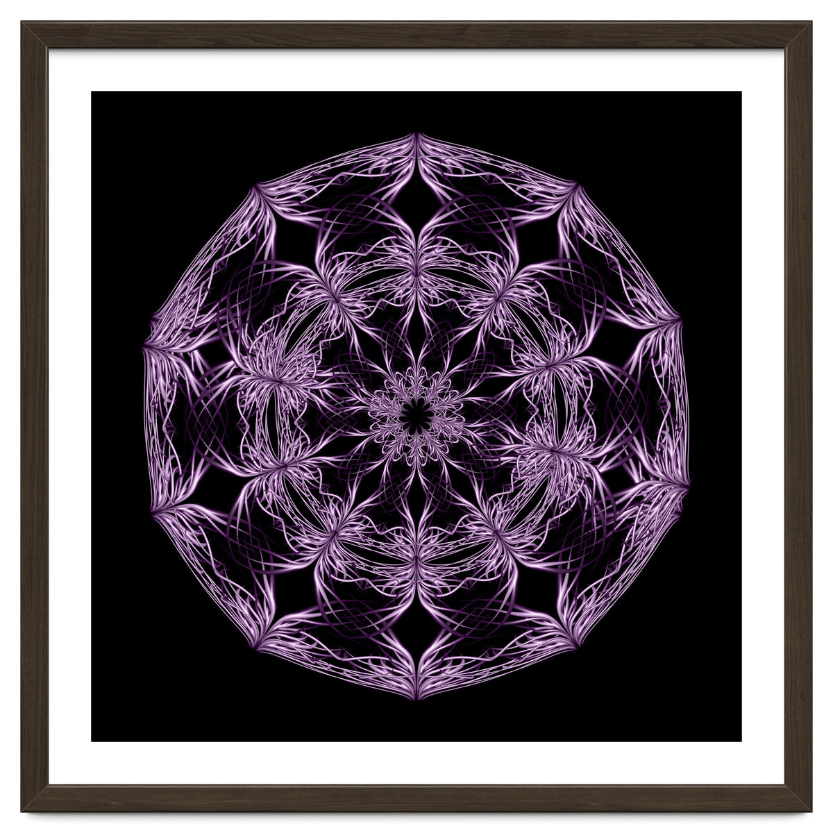 Mandala purple and black