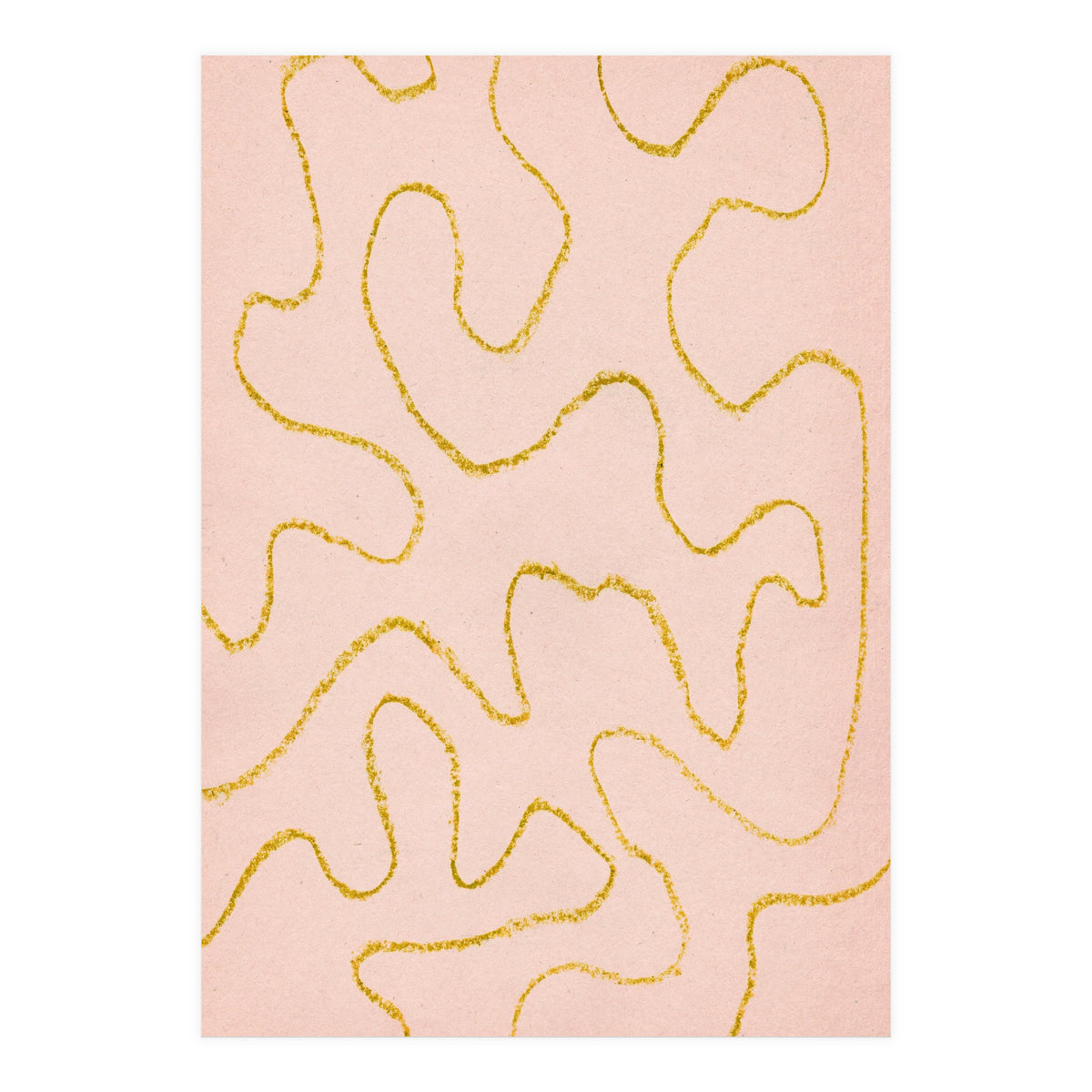 Pink and rust organic lines (Print Only)