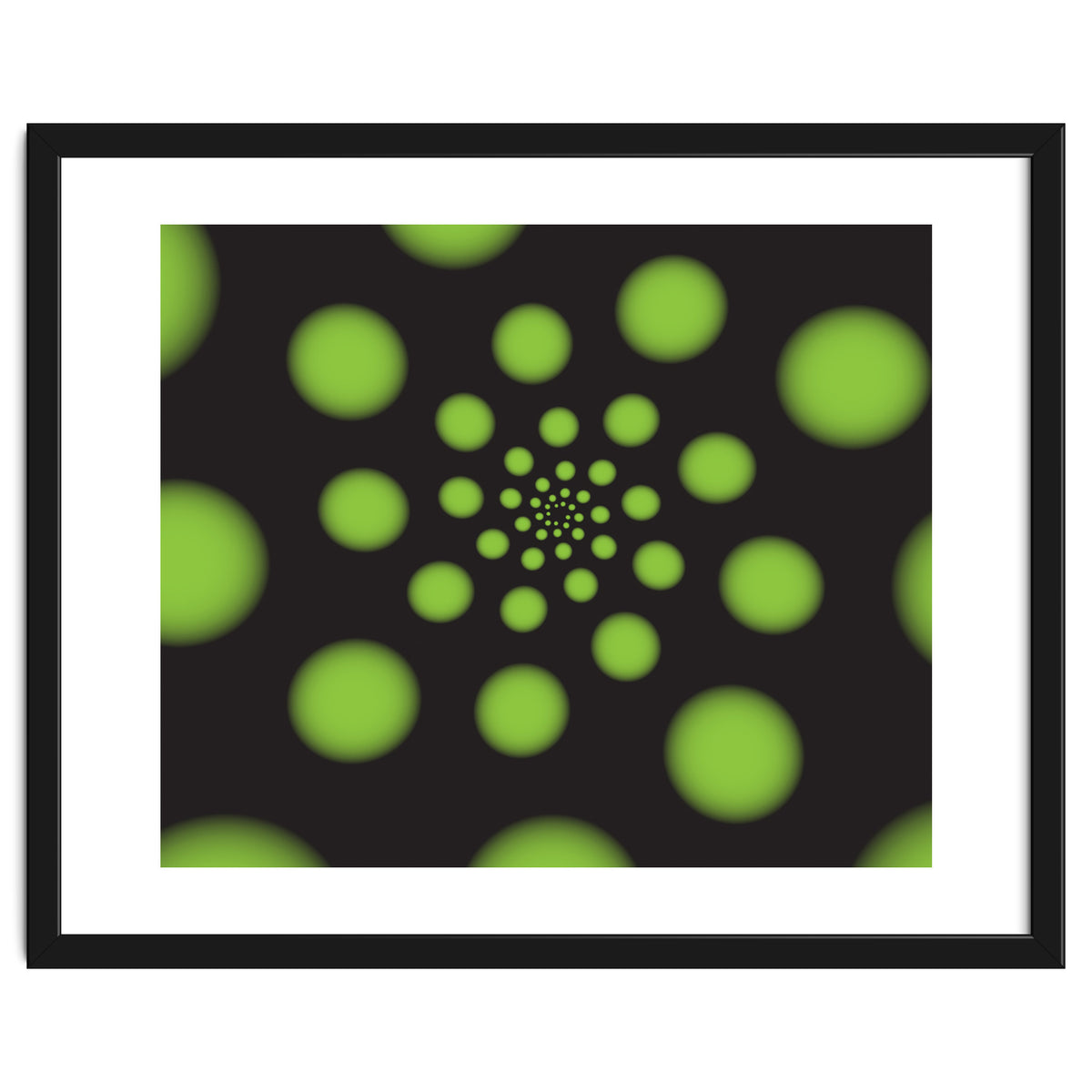 Green Spiral Dots