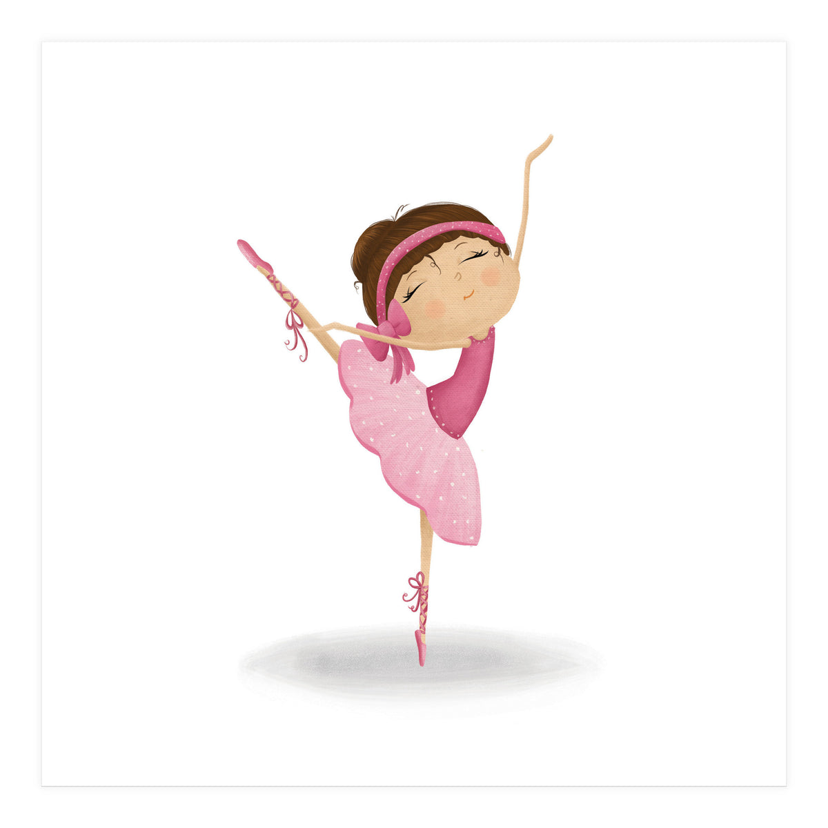 Adorable Ballerina Nursery Print (Print Only)