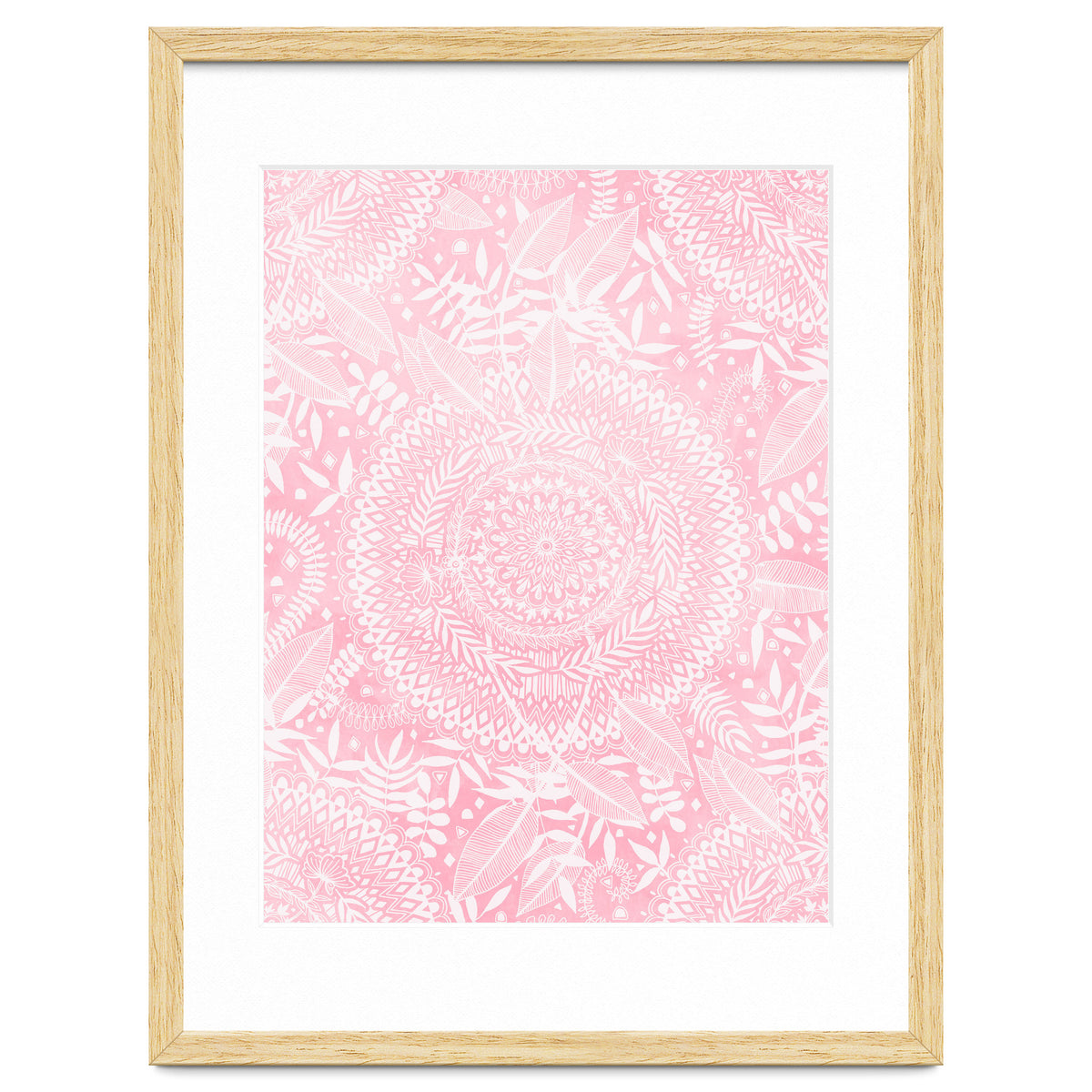 Medallion Pattern in Blush Pink