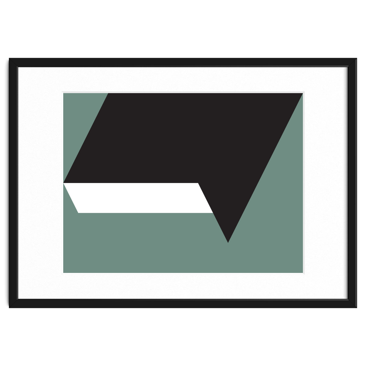 Geometric Shapes No. 85 - black, white & grey