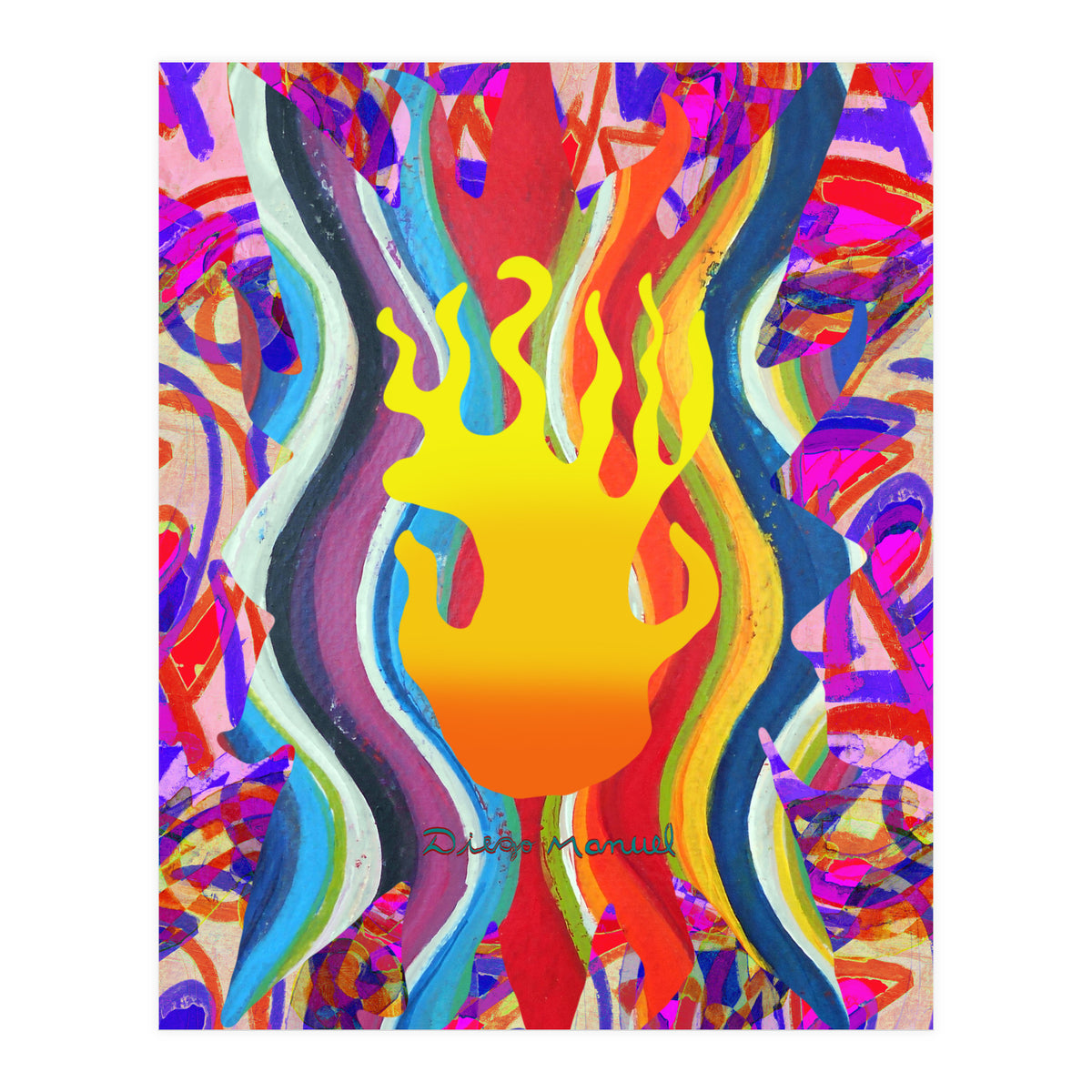 Fuego Y Graffiti 25 (Print Only)