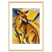 Kangaroo Abstract Oil Painting