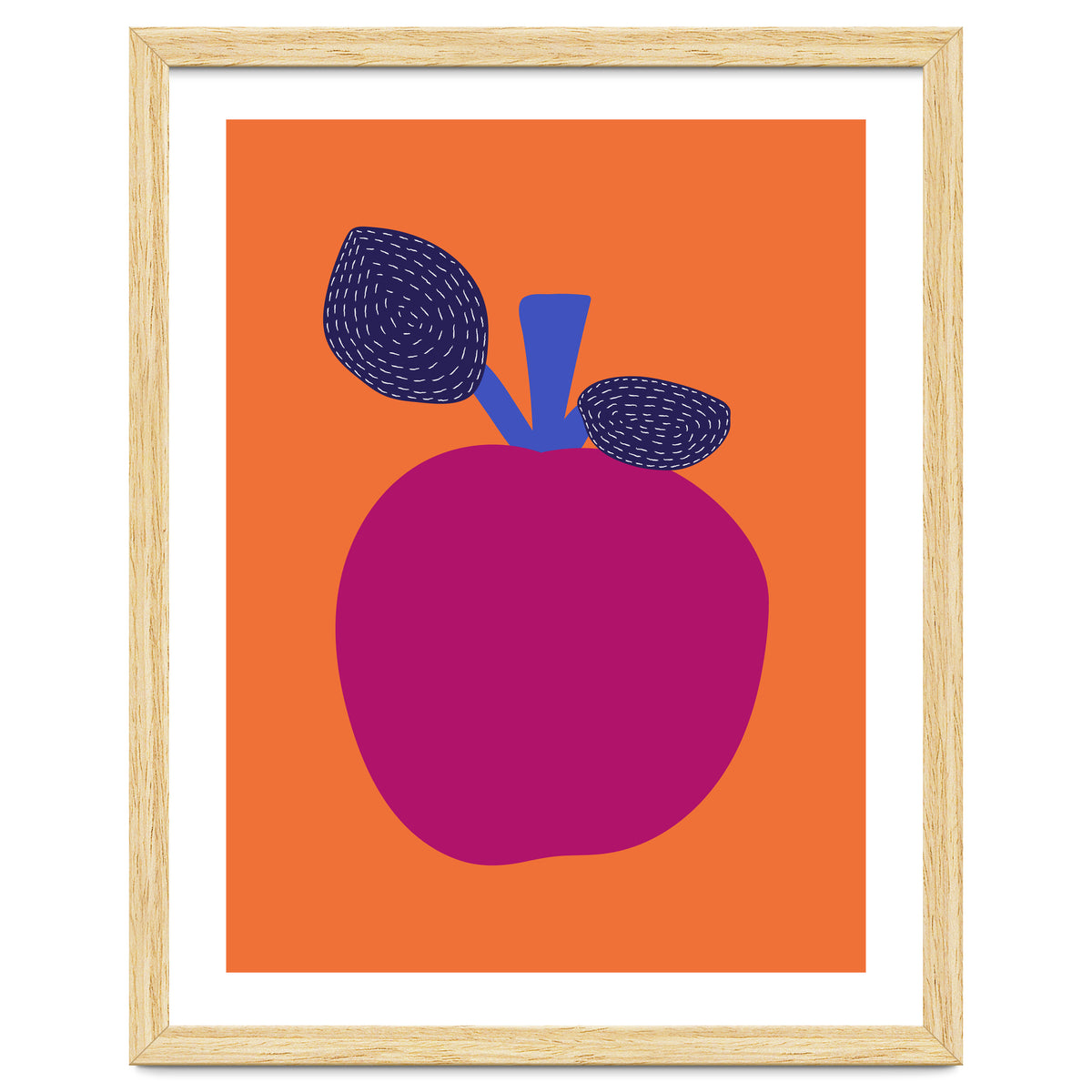 Fuchsia Apple Art