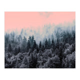 Forest in gray and pink  (Print Only) thumbnail