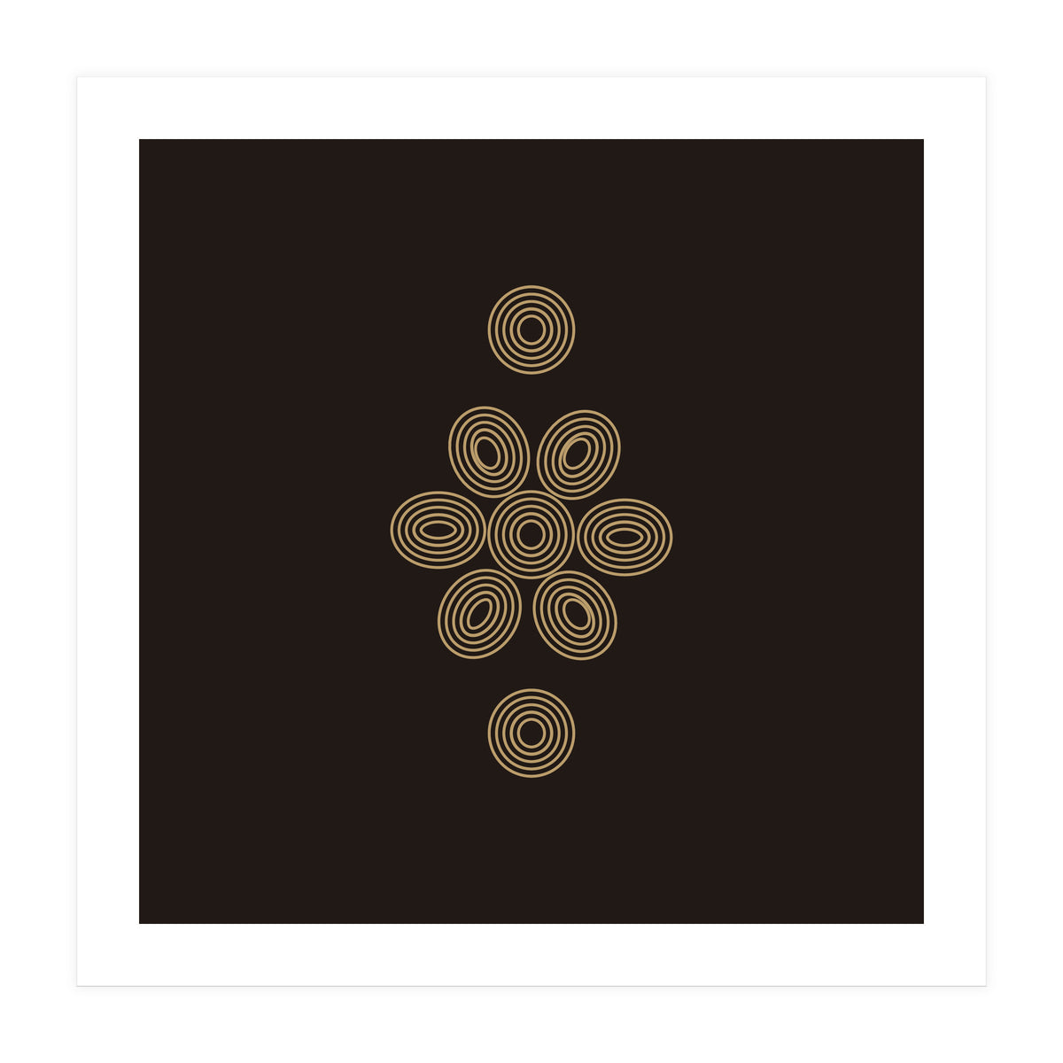 Geometric flower | minimal lines (Print Only)