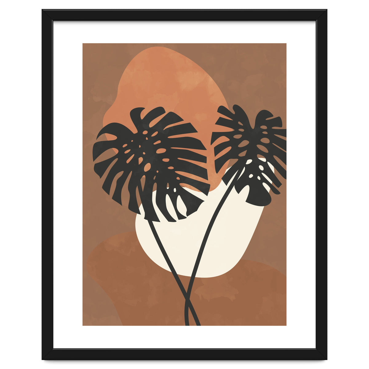 Boho Earth Tones Monstera