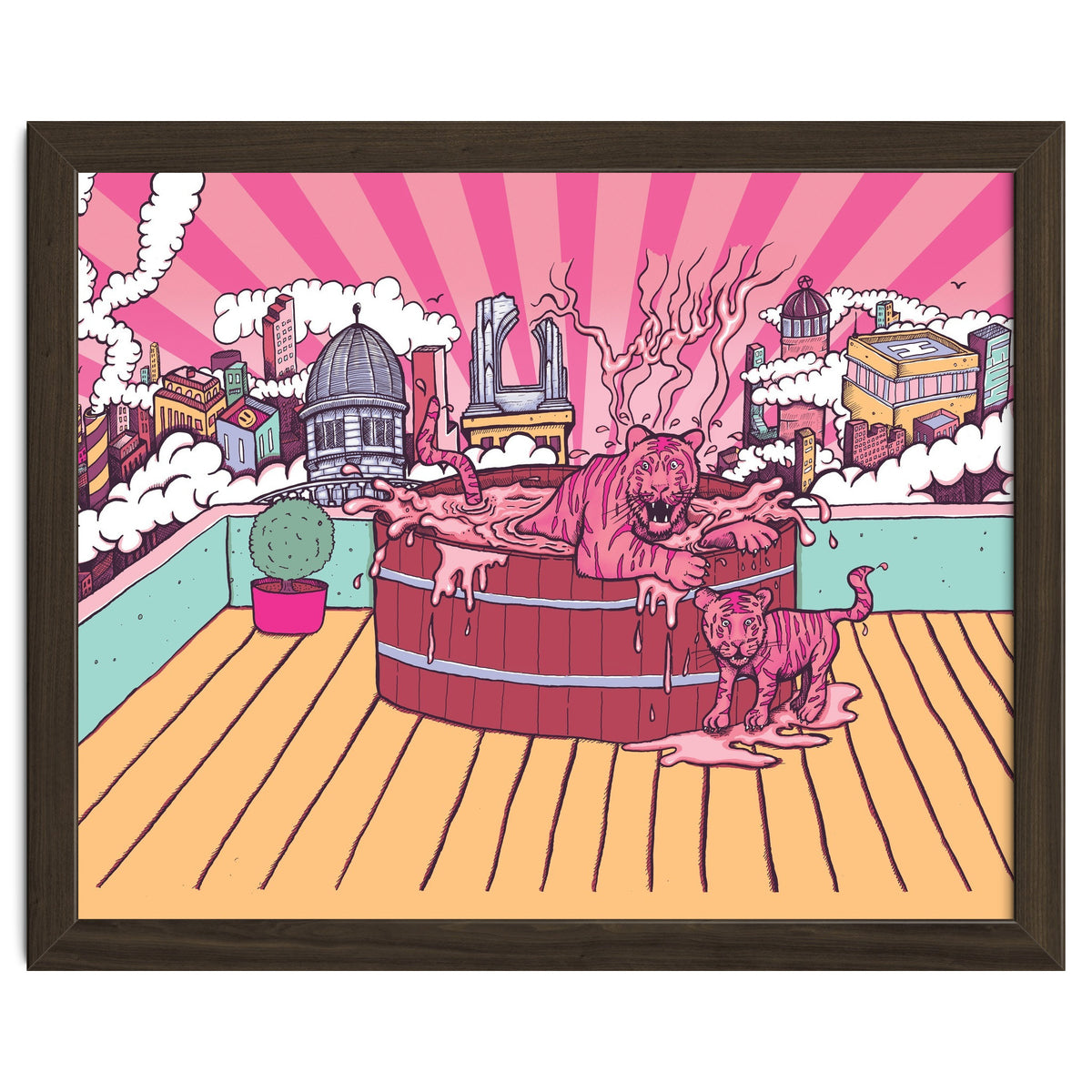 Strawberry Tigers Rooftop Jacuzzis Abbeydale Brewery x Lewy  12.4% ABV Strawberry, Chocolate, Smoked, Cherry Wood-chipped, Imperial Dessert Stout.