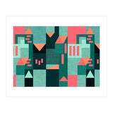 Green Klee houses (Print Only) thumbnail