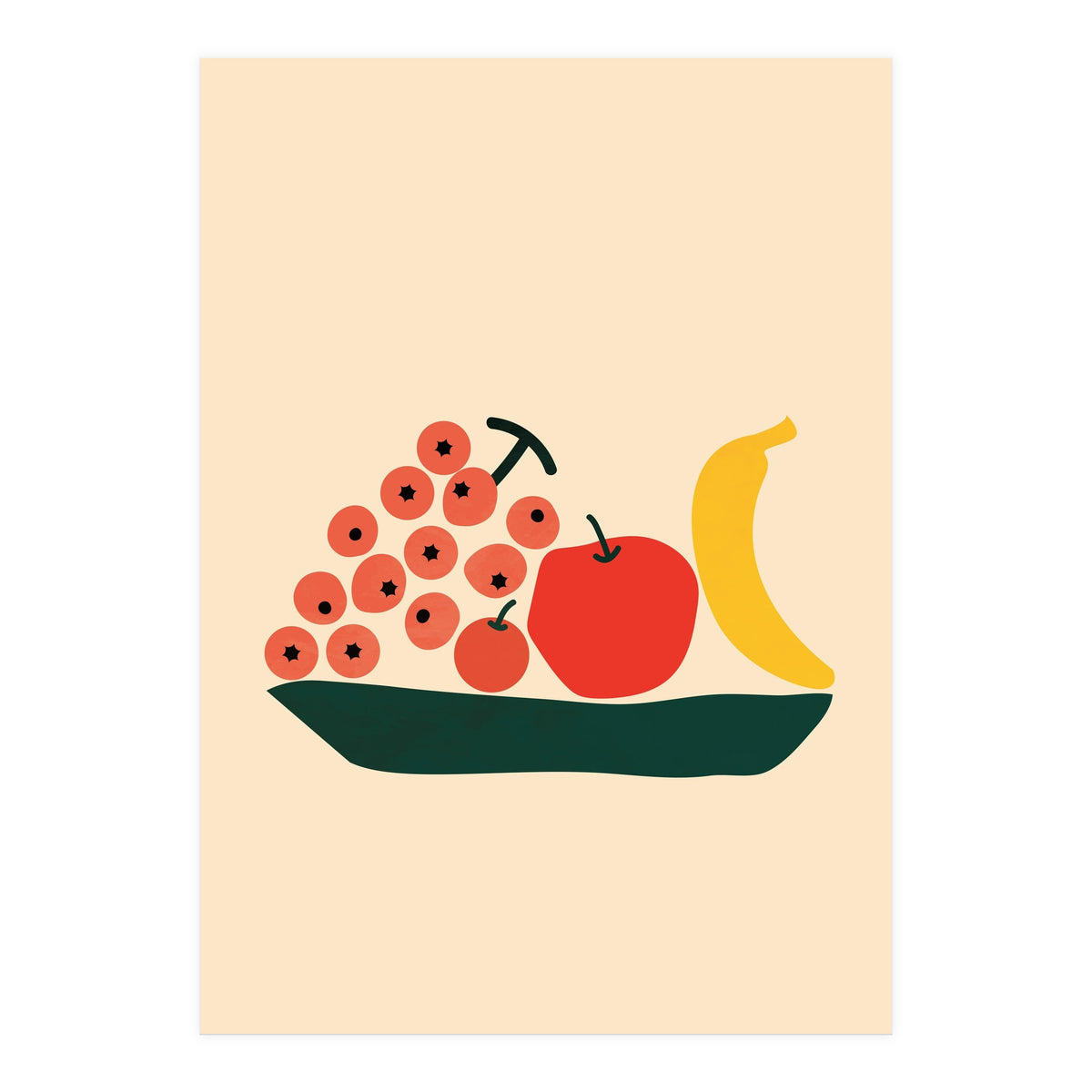 Abstract Modern Fruit (Print Only)