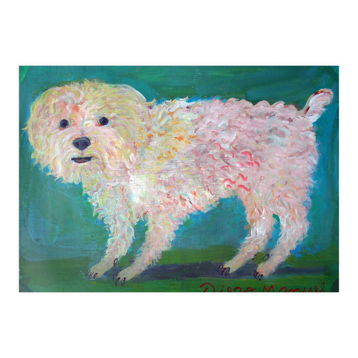 Caniche Blanco De Diego Manuel Rodriguez (Print Only)