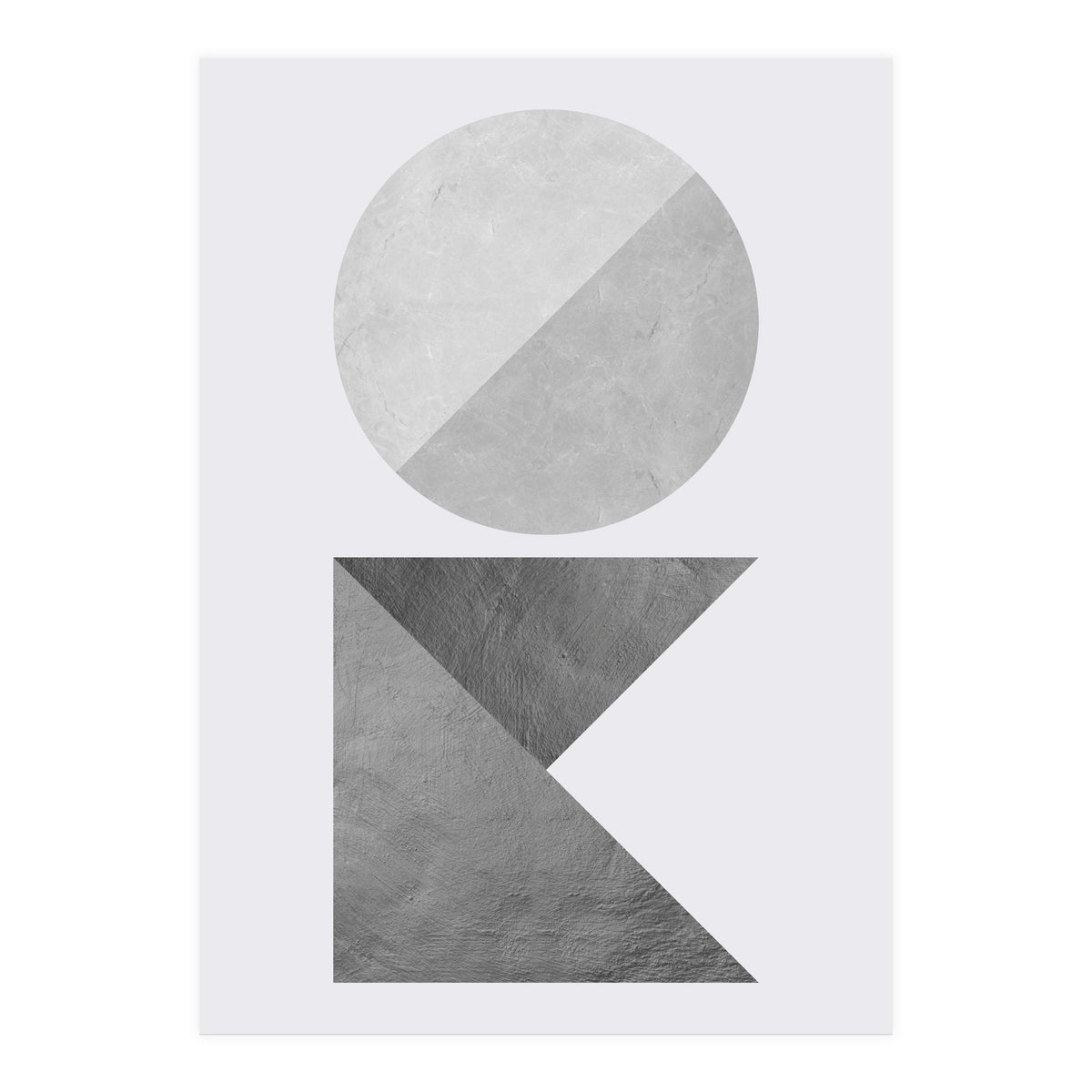 Marble and gold X (Print Only)