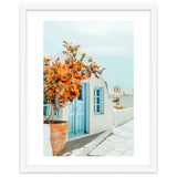 Greece Airbnb, Greece Photography Travel Digital Art, Scenic Landscape Architecture, White Building thumbnail
