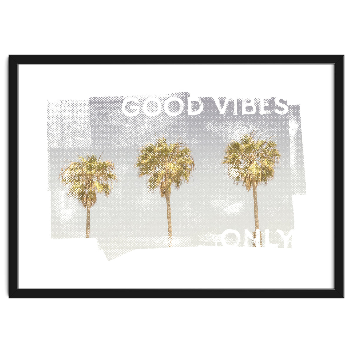 Vintage palm trees | good vibes only