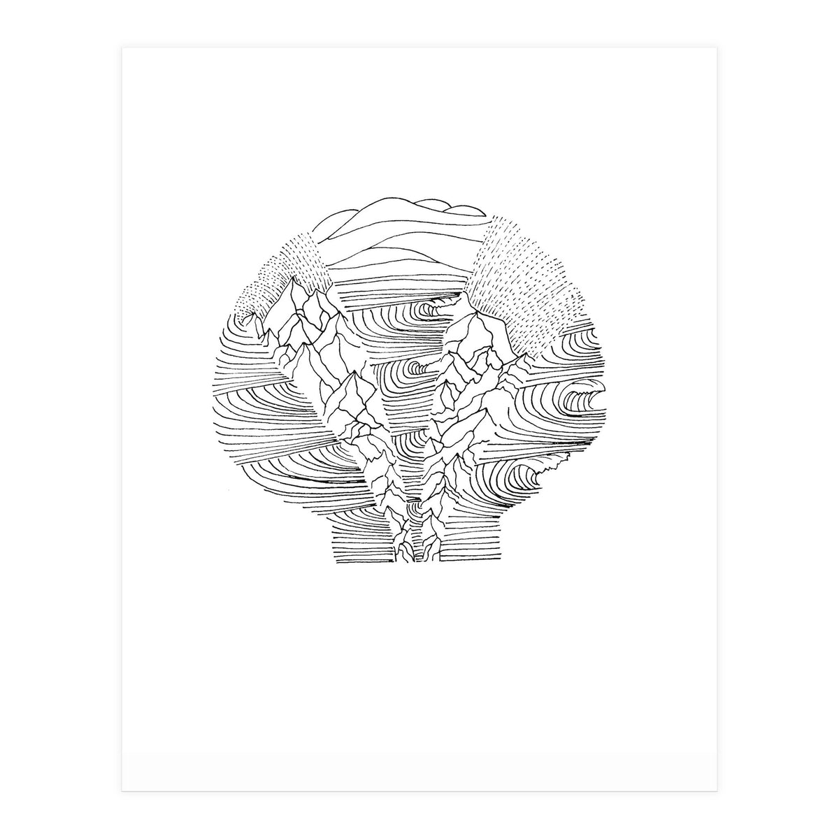 Salt&surf Scallop Waves (Print Only)