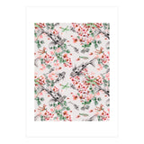 Asian fish among flowers (Print Only) thumbnail