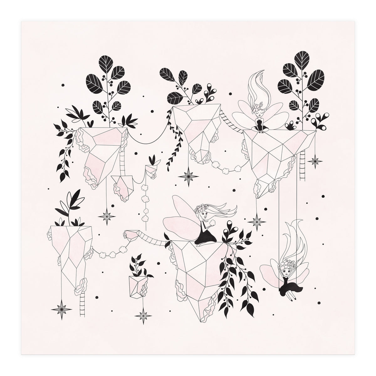 Fairy Flying Island Wonderland (Print Only)