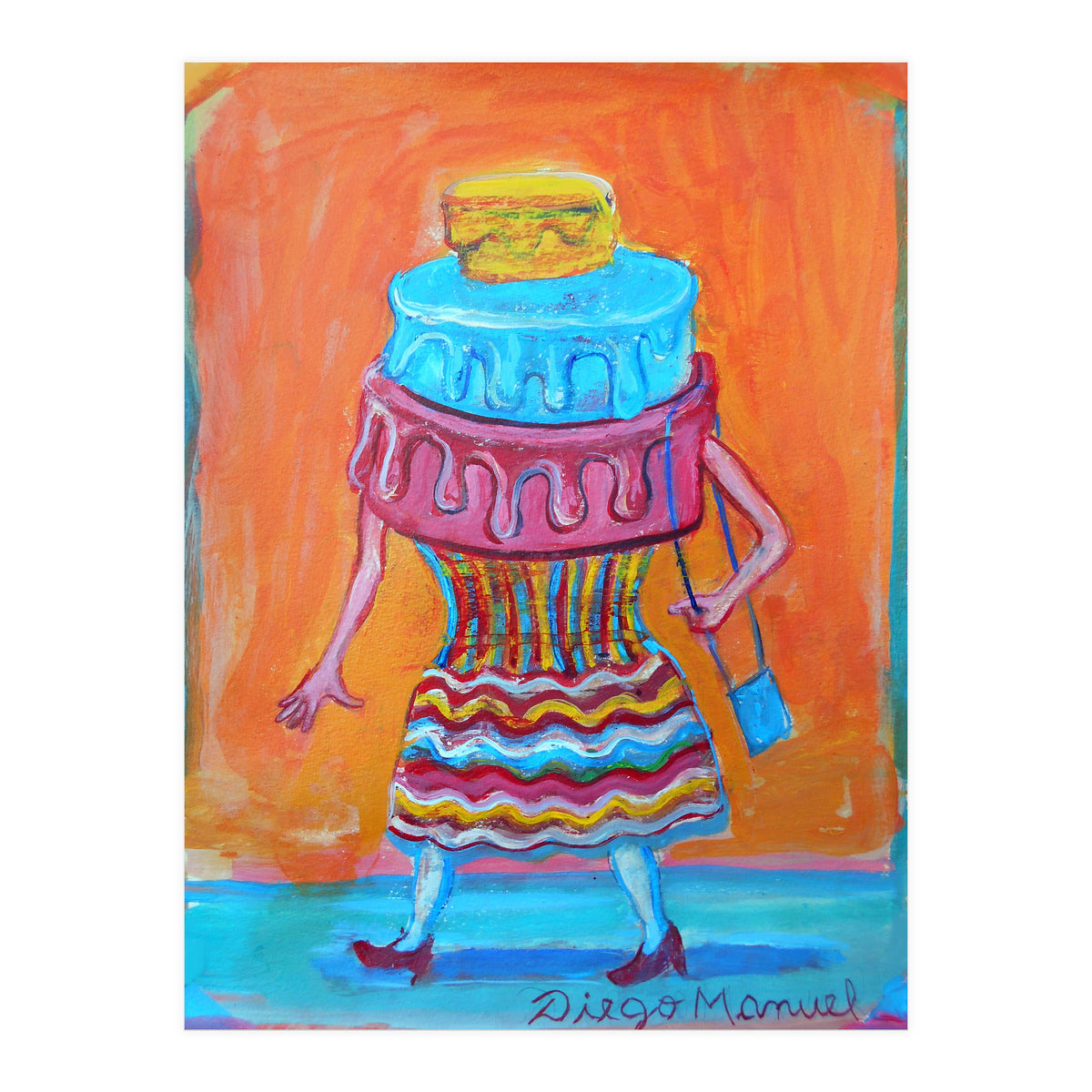 Mujer Pastel (Print Only)