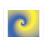 Yellow & Blue Abstract  (Print Only) thumbnail
