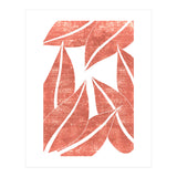 Abstract Terracotta Leaves 1 - Burnt Orange (Print Only) thumbnail