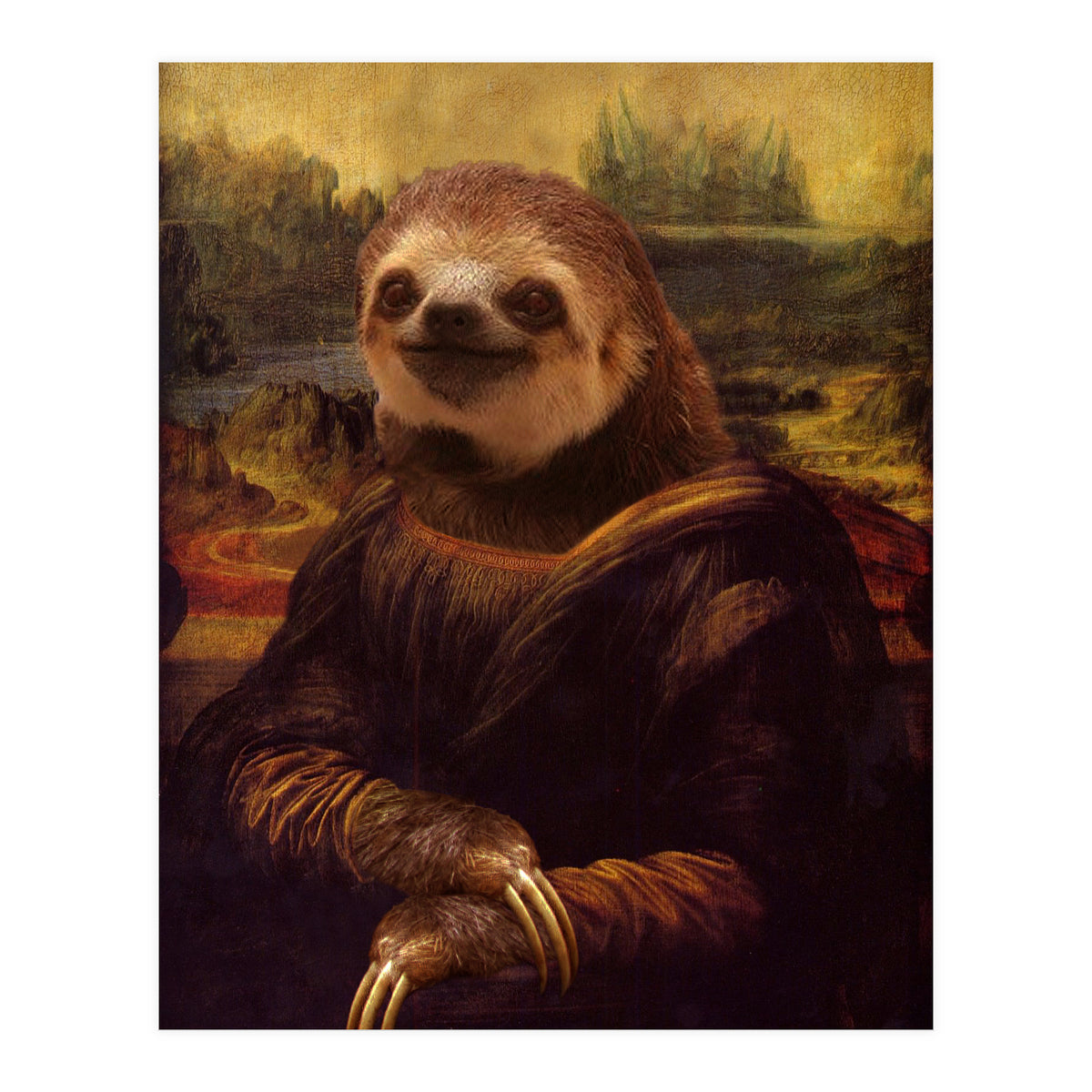 Sloth Mona Lisa (Print Only)