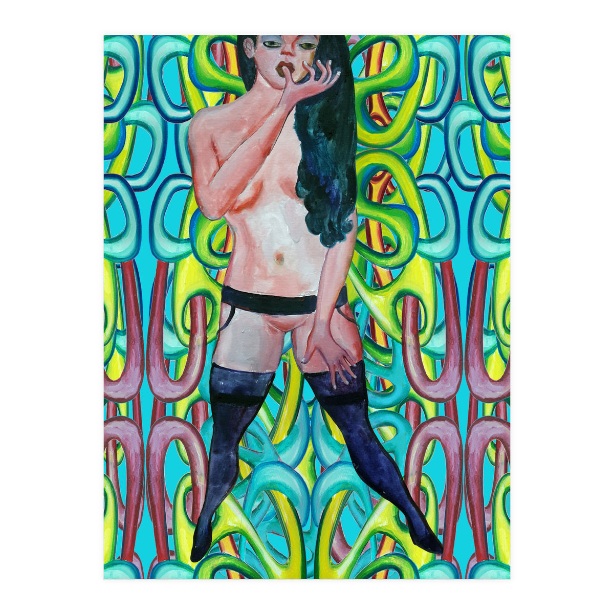 Chica Con Medias 2 (Print Only)