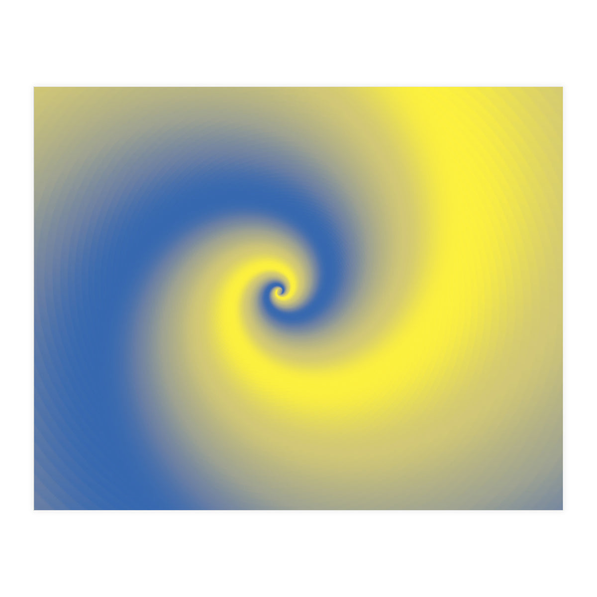 Yellow & Blue Abstract  (Print Only)