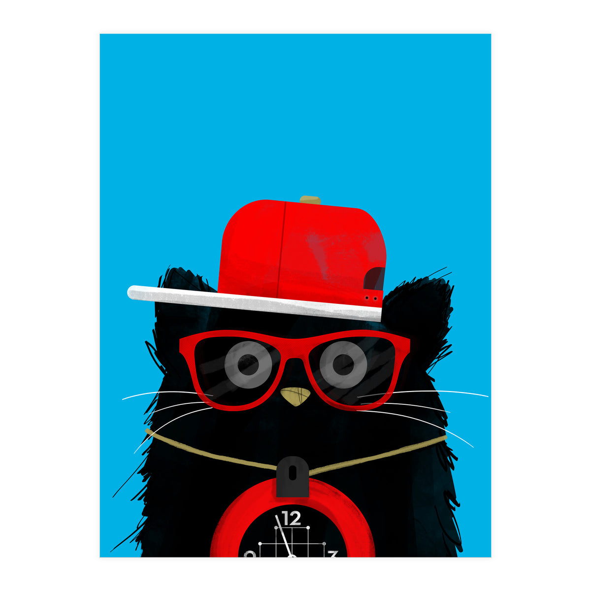 Doozal Cat Flavor Flav (Print Only)