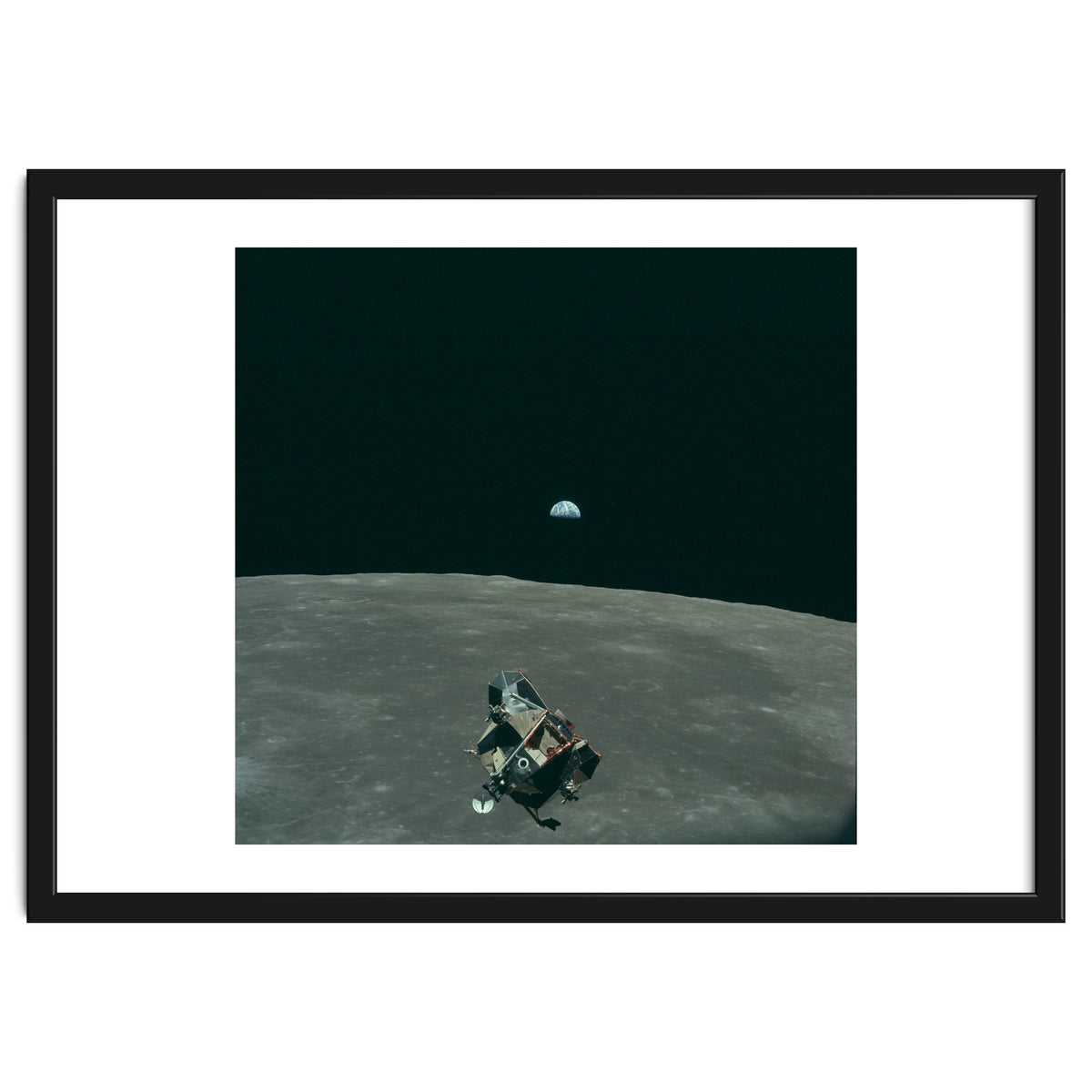 Earth, Moon And Lunar Module, As11 44 6643