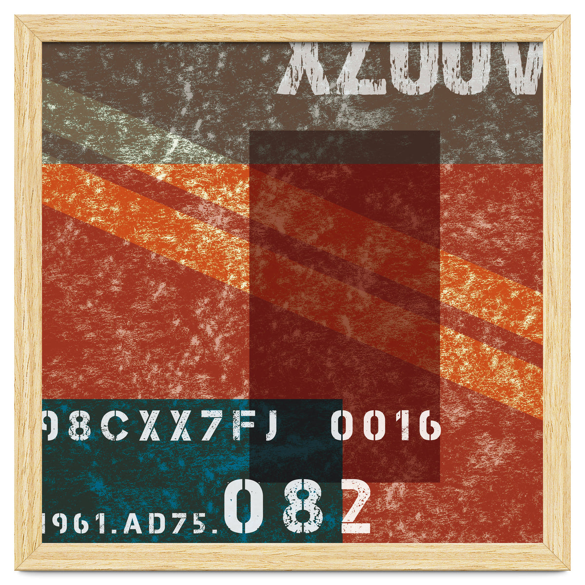 Abstract Industrial Red