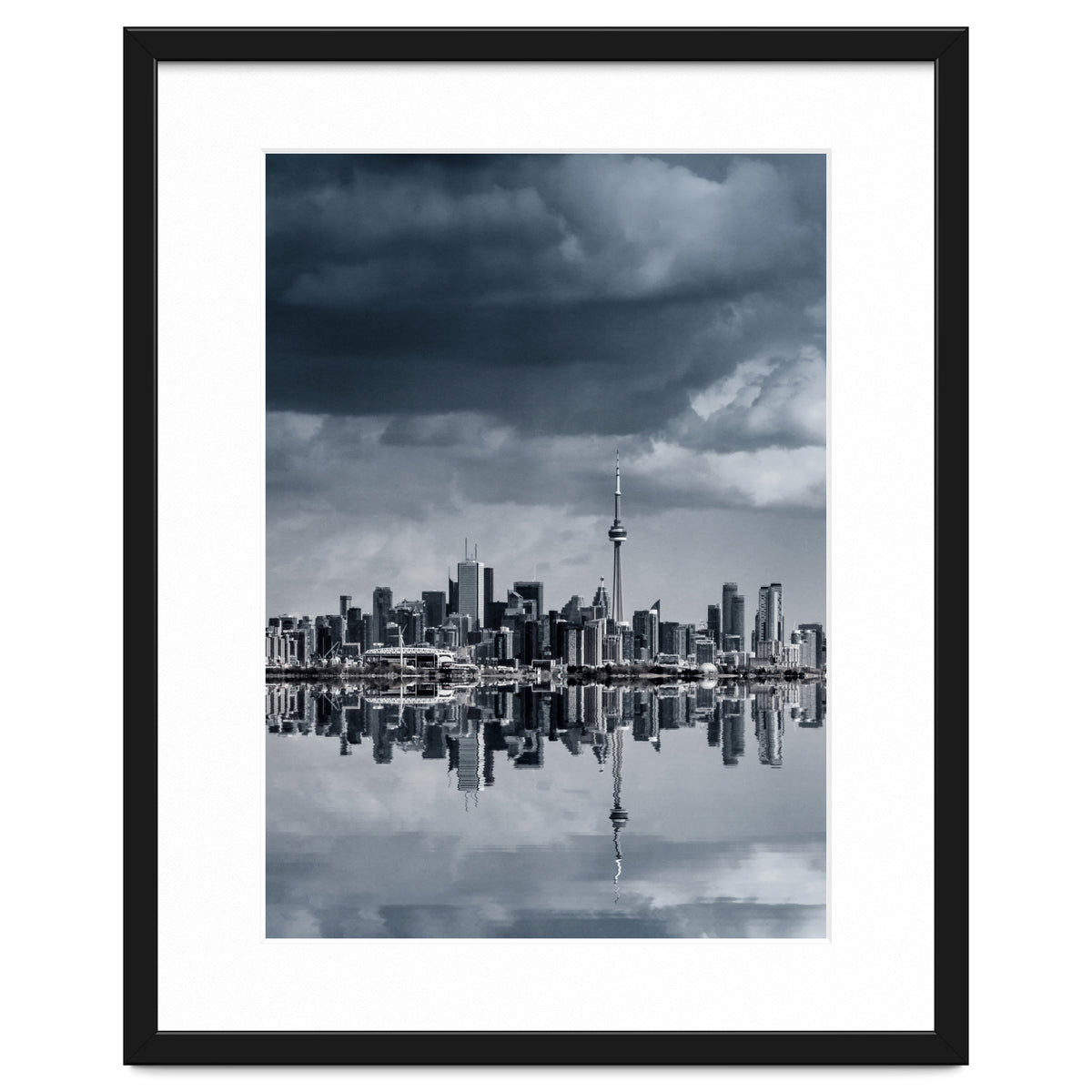 Toronto Skyline From Colonel Samuel Smith Park Reflection No 1
