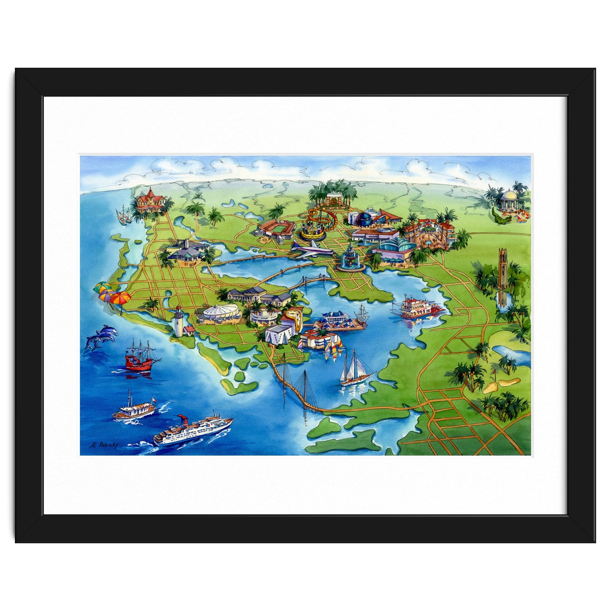 Tampa Bay Illustrated Map