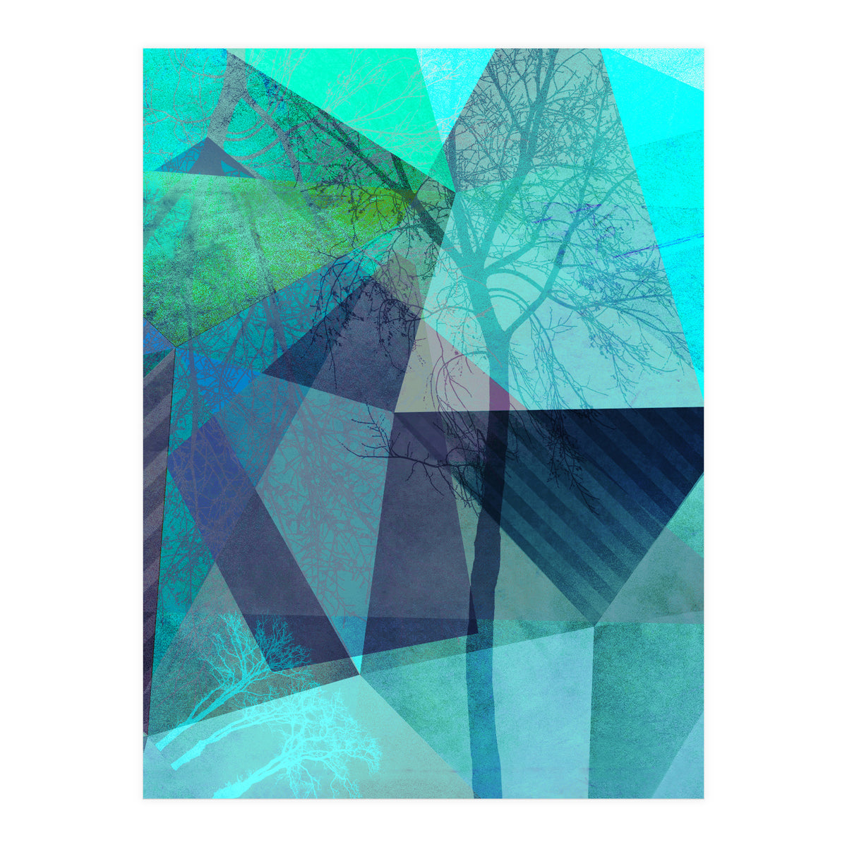 P19-B4 Trees And Triangles (Print Only)