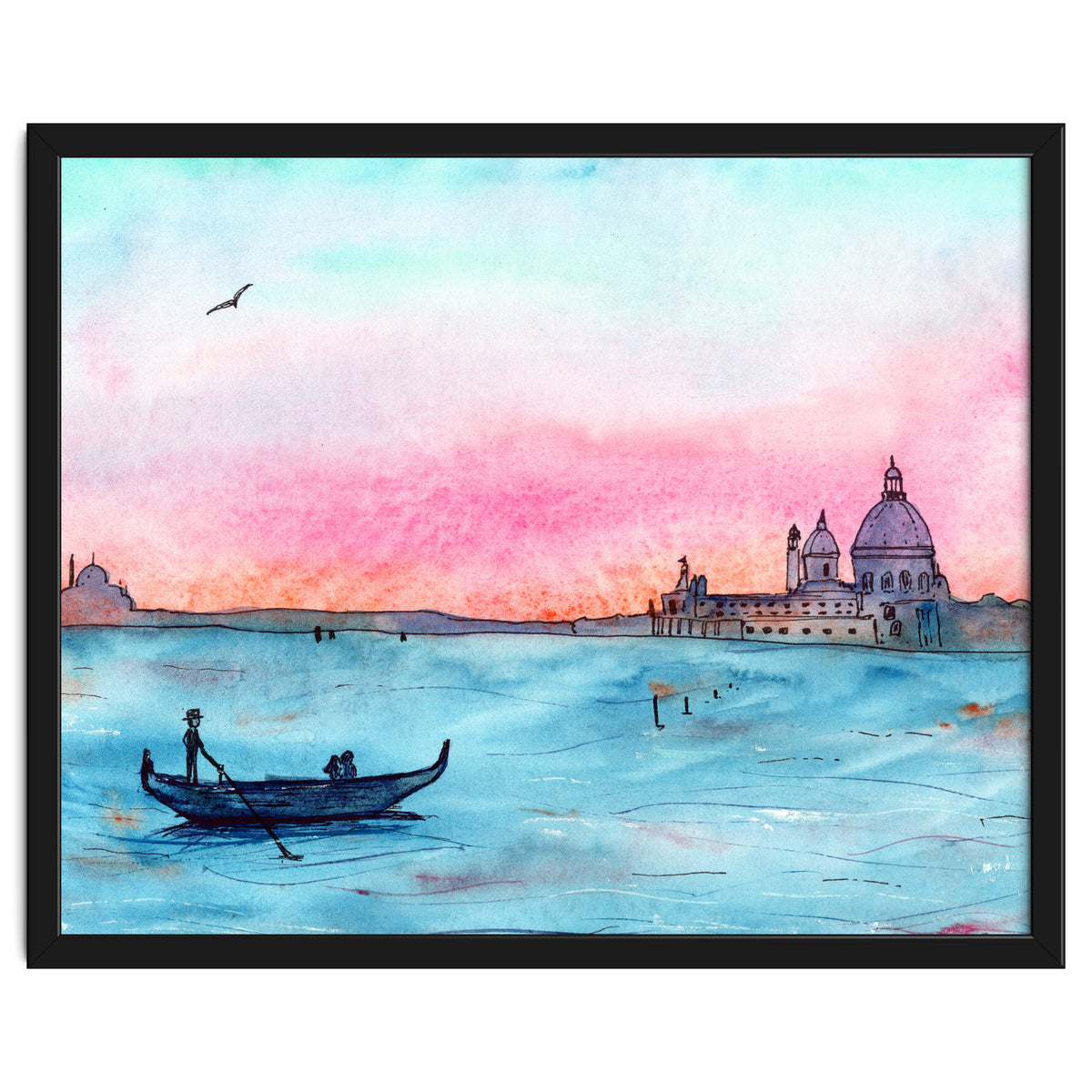 Sunset in Venice || watercolor