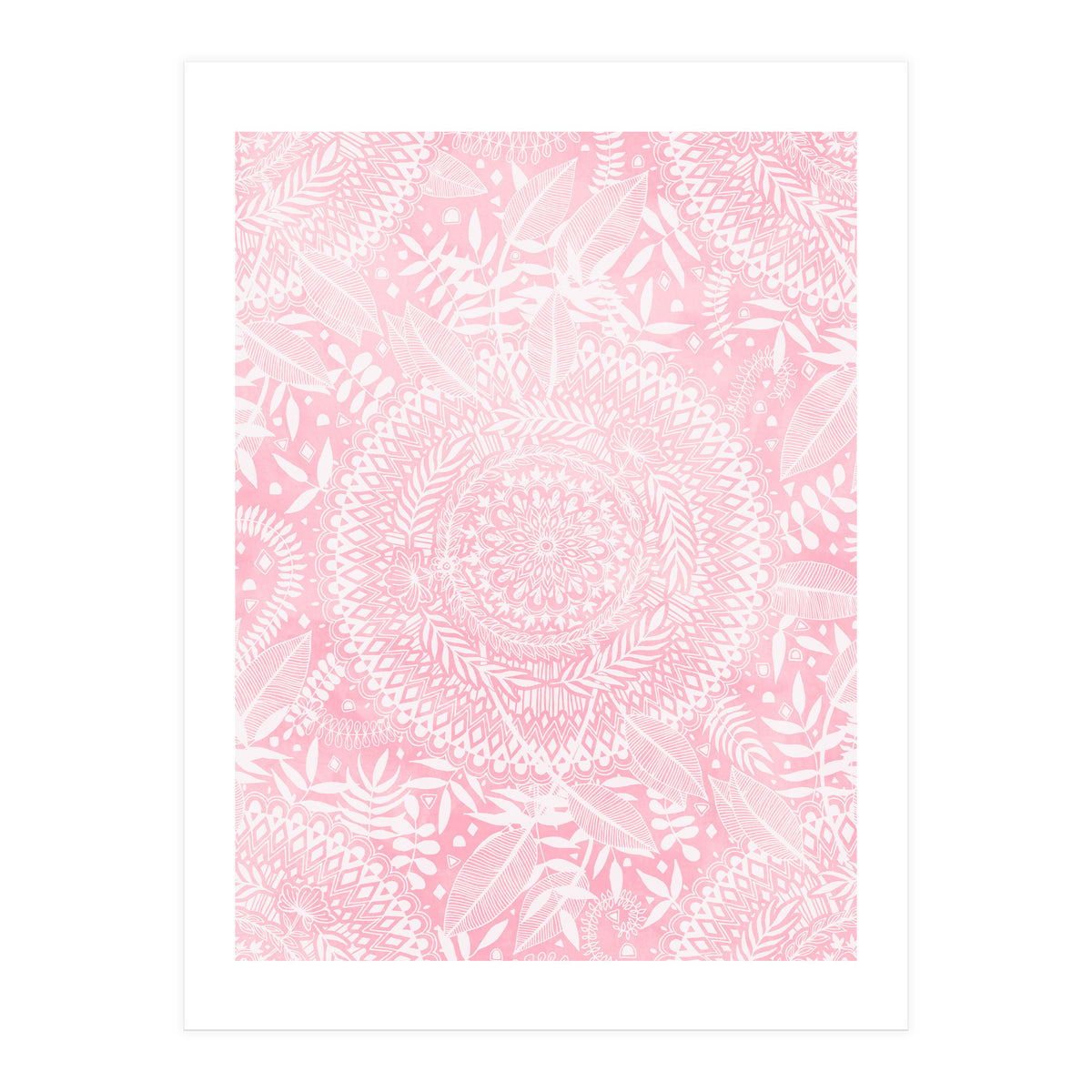 Medallion Pattern in Blush Pink (Print Only)