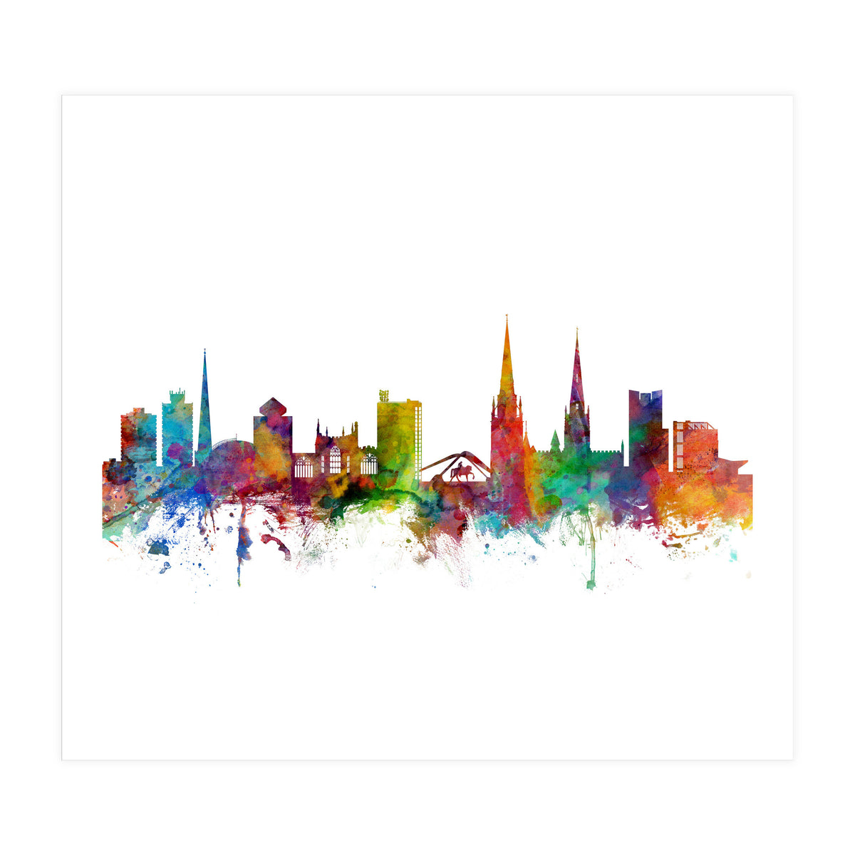 Coventry England Skyline (Print Only)