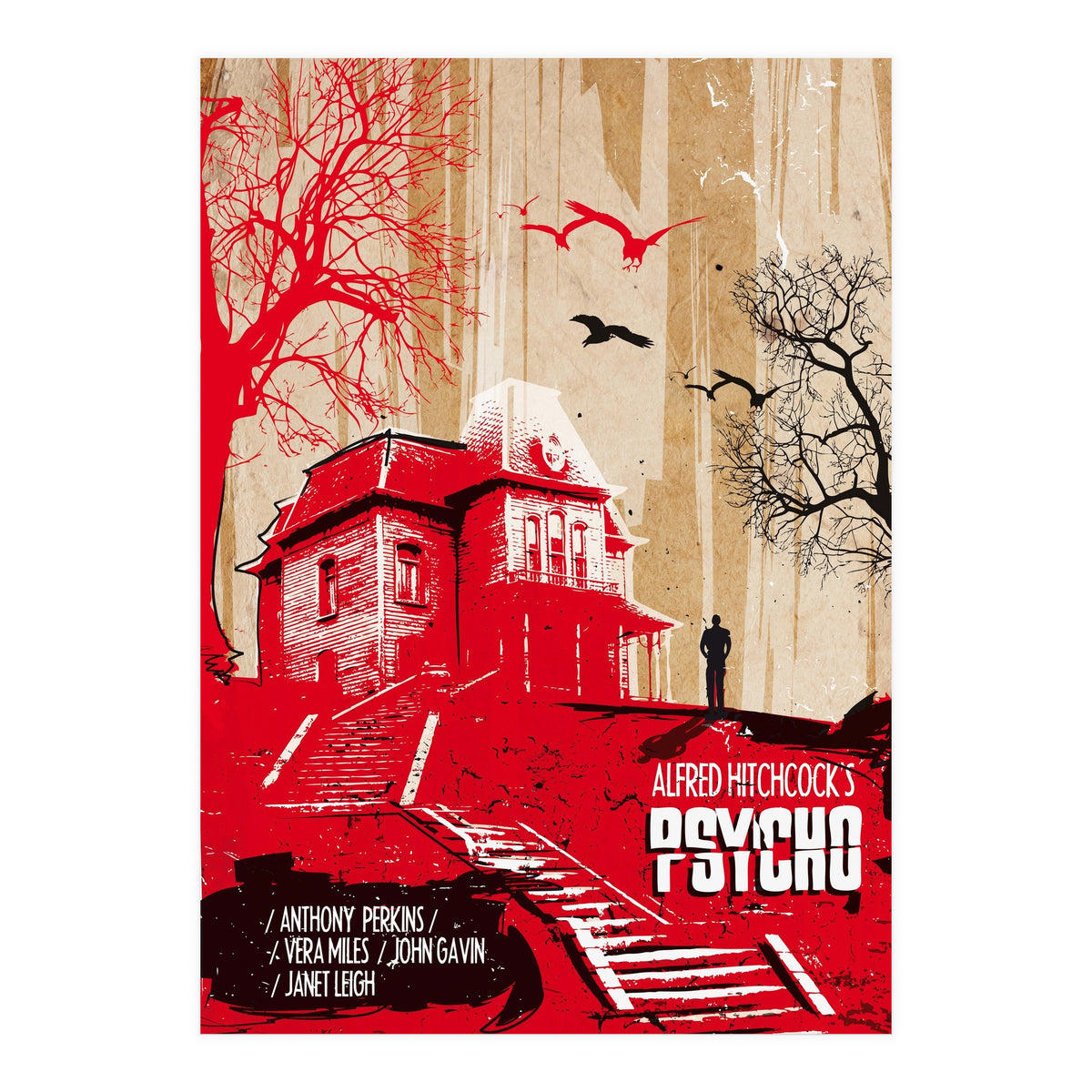 Psycho movie poster (Print Only)