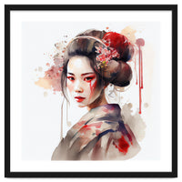 Watercolor Modern Geisha #2