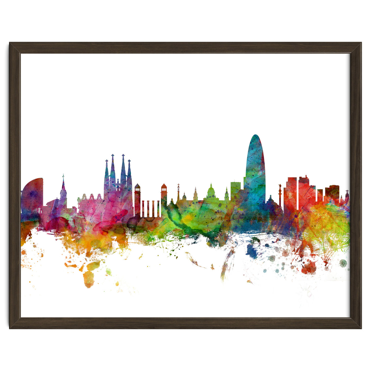 Barcelona Spain Skyline