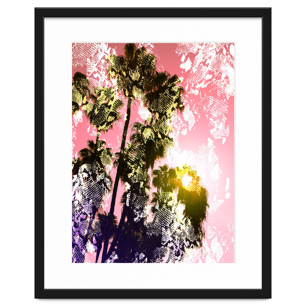 Snake sunset in paradise