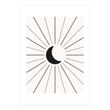 MOON IN LINES - BLACK (Print Only) thumbnail
