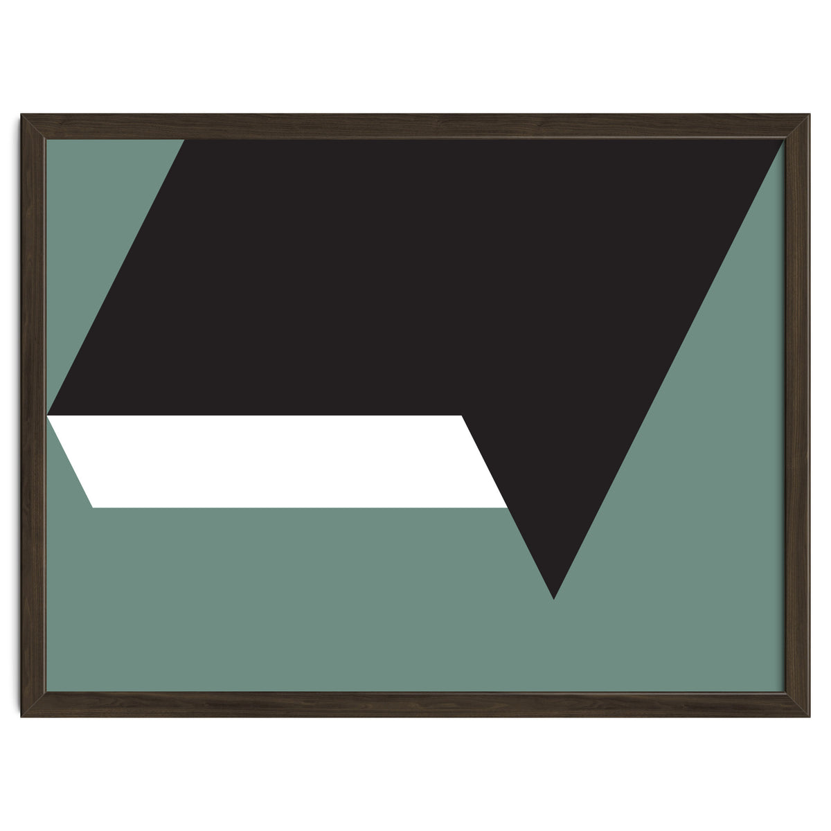 Geometric Shapes No. 85 - black, white & grey